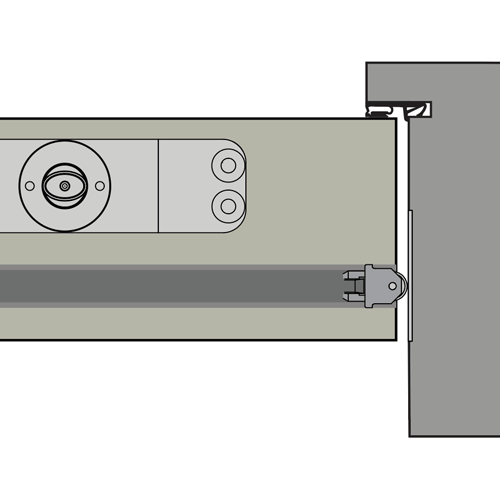 How do you seal the bottom of a pivot door? Just let it roll!